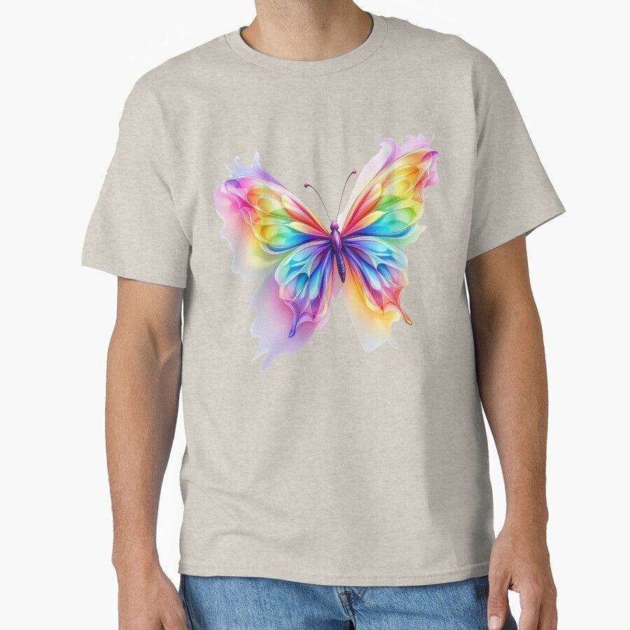 Aesthetic Watercolor Butterfly with 3D Shadow Art & Vibrant Splash Butterfly 3D Effect Print by TheGaliyaStudio