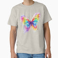 Aesthetic Watercolor Butterfly with 3D Shadow Art & Vibrant Splash Butterfly 3D Effect Print by TheGaliyaStudio