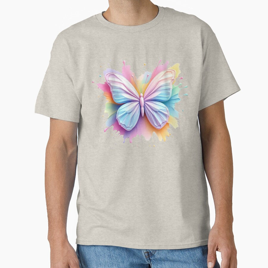 Aesthetic Watercolor Butterfly with 3D Shadow Art by TheGaliyaStudio