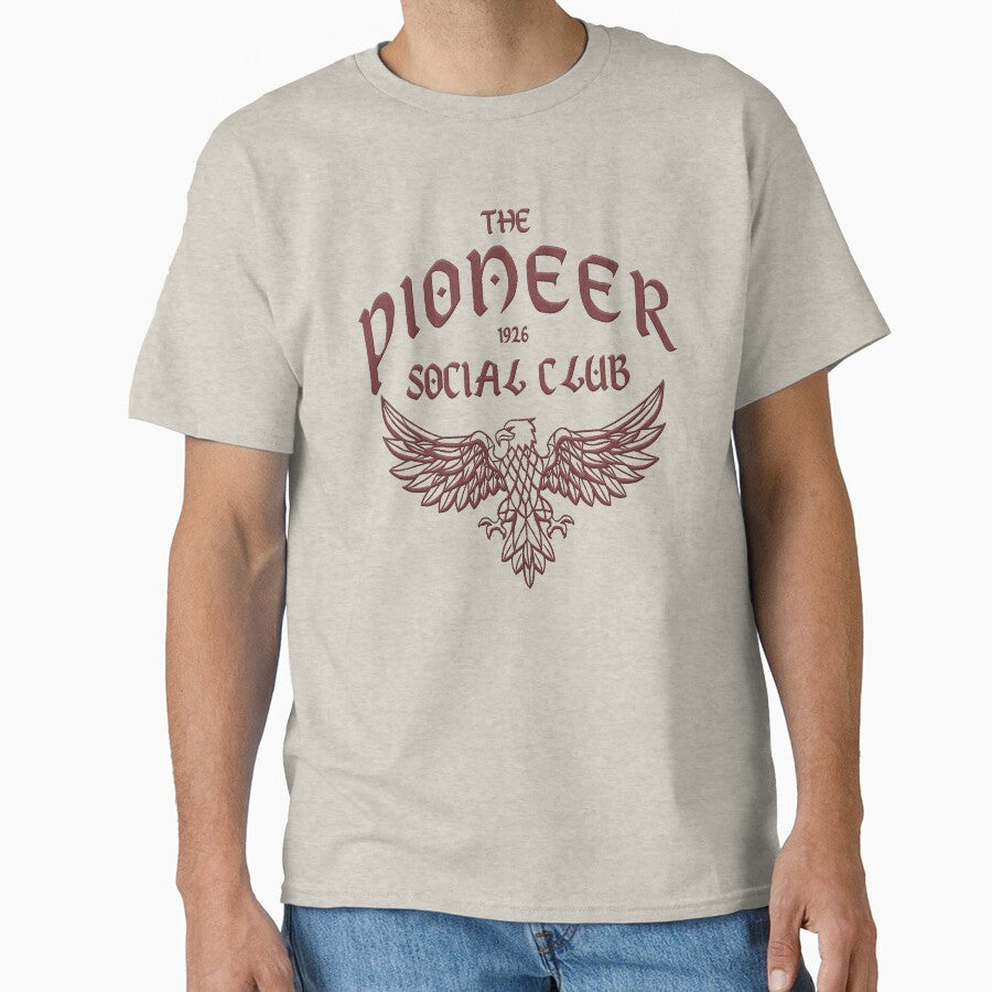 embroidery style the pioneer social club typography art by hayrpictures