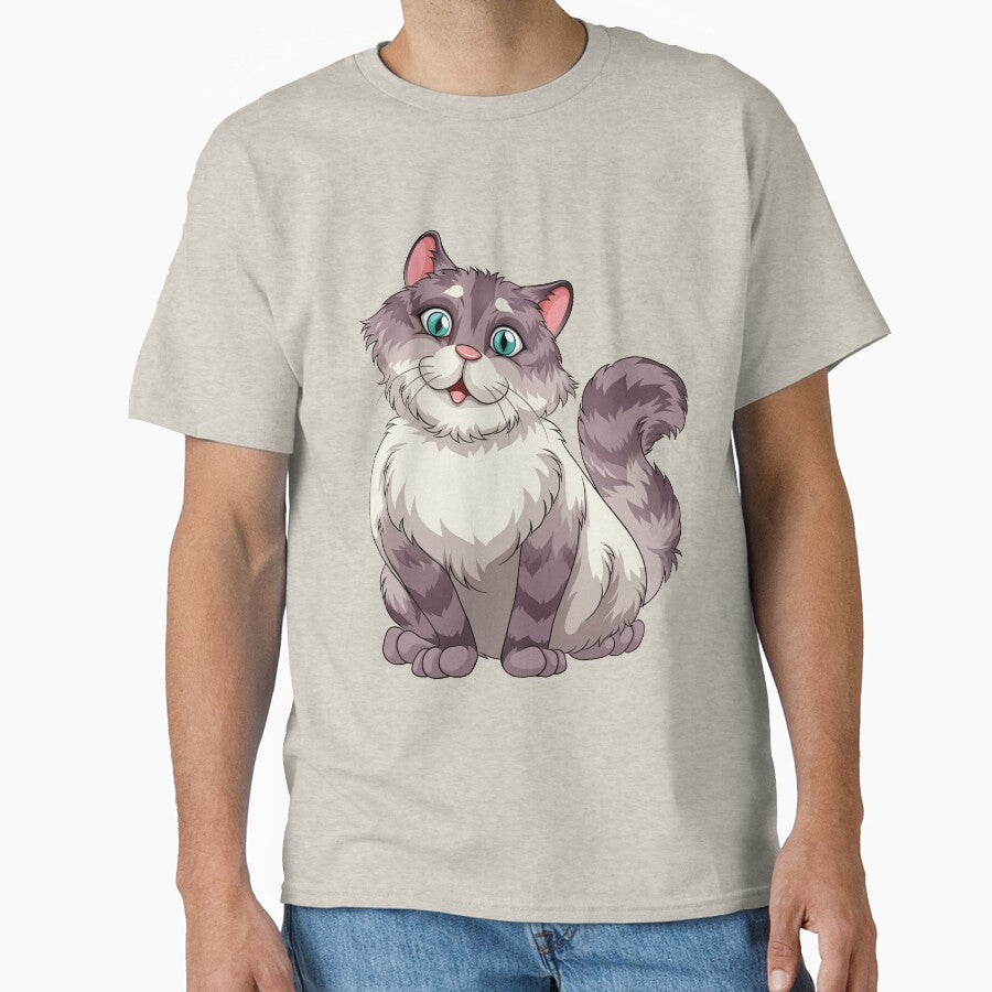 Funny Cat Pattern, Cute Cat Sweatshirt, by Ristinga