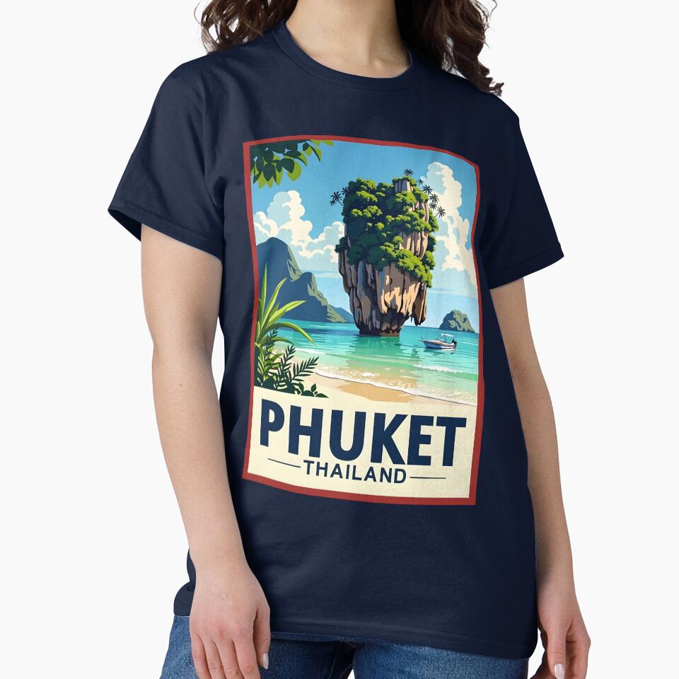A Pop Art Travel Print of Phuket - Thailand by StudioRedKoala