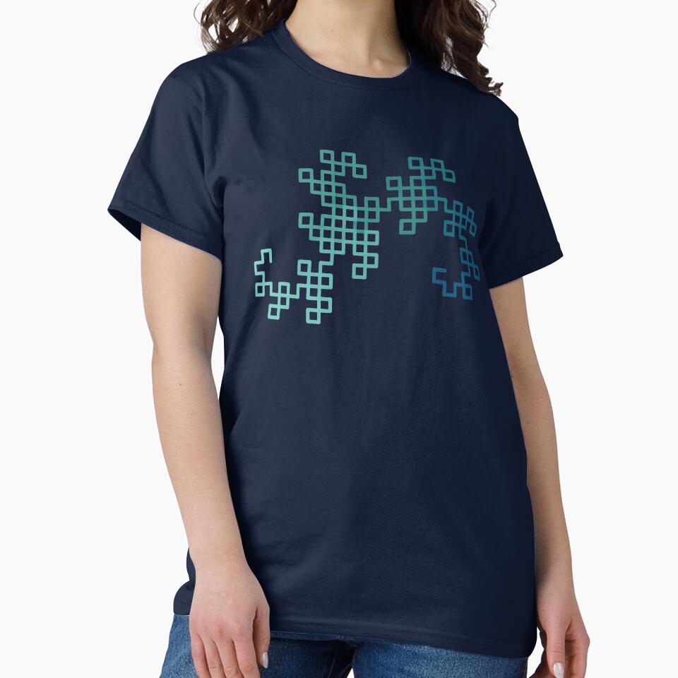 Dragon Curve Fractal - 8 Steps Gradient by joshdbb