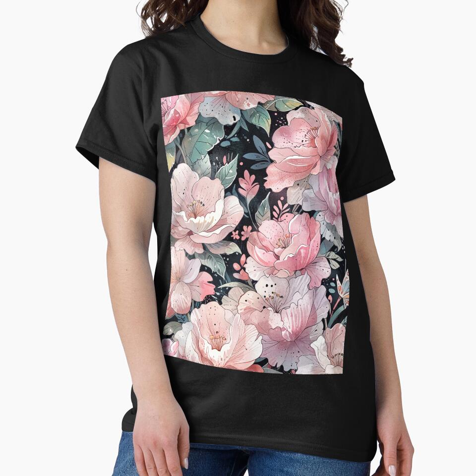 Soft Pink Floral Pattern by CoolPixels