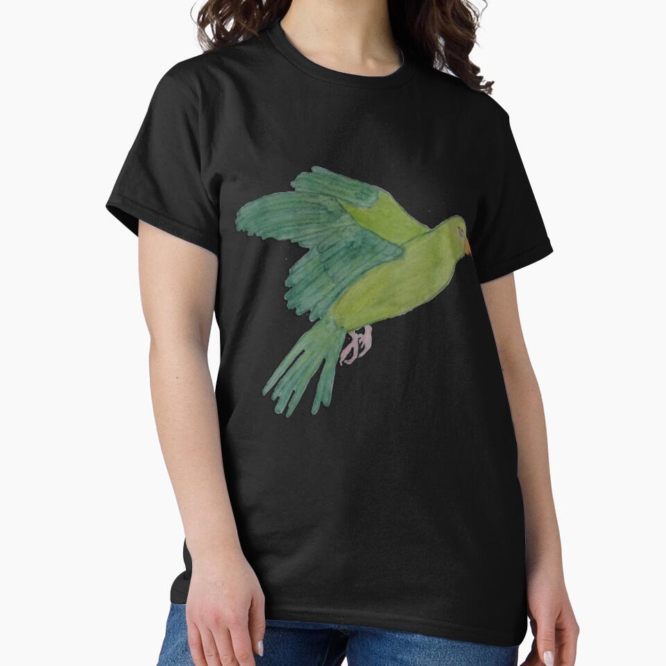 Flying green Parakeet by BlueArRecords