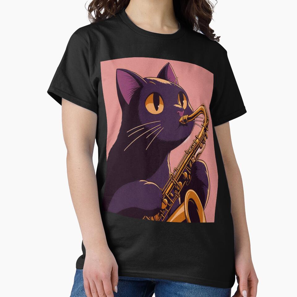 Cat saxophone by Creativnani