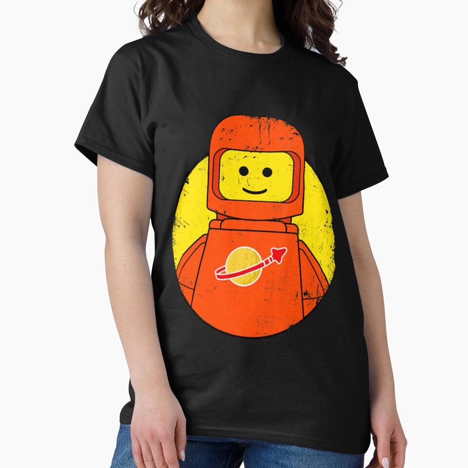 Lego Orange Classic Space T-Shirt by EraFunk