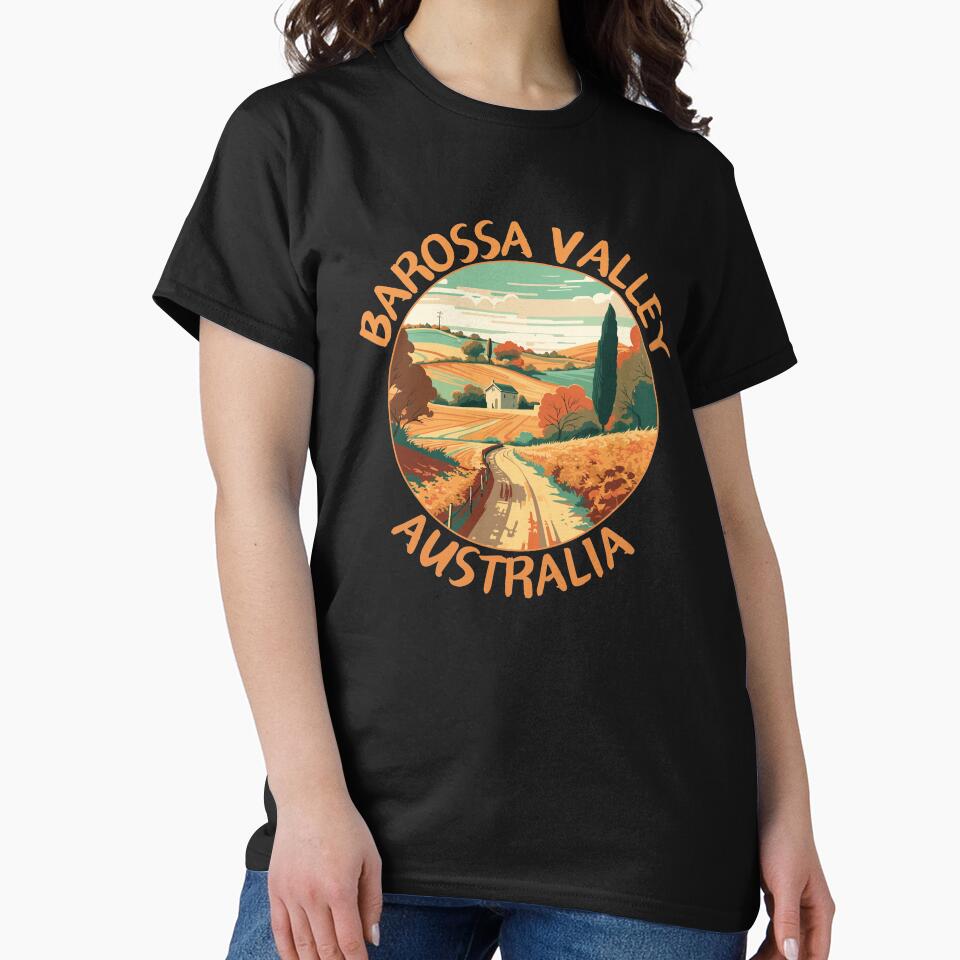 Barossa Valley in South Australia Retro Art Travel Emblem by MaateoDesign