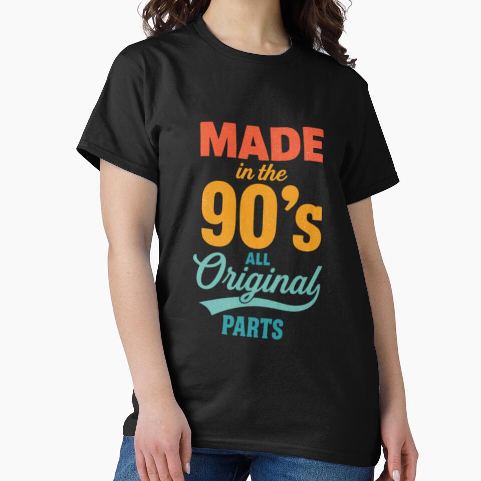 Made in the 90s All Original Parts | Retro 90s Birthday Graphic by HBDStudio