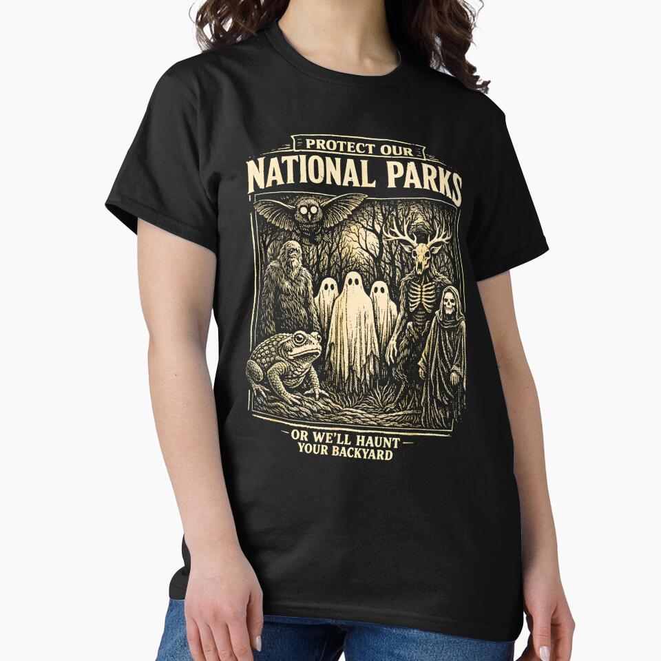 Protect Our National Parks – Funny Nature Ghost Protest by Shobekshop