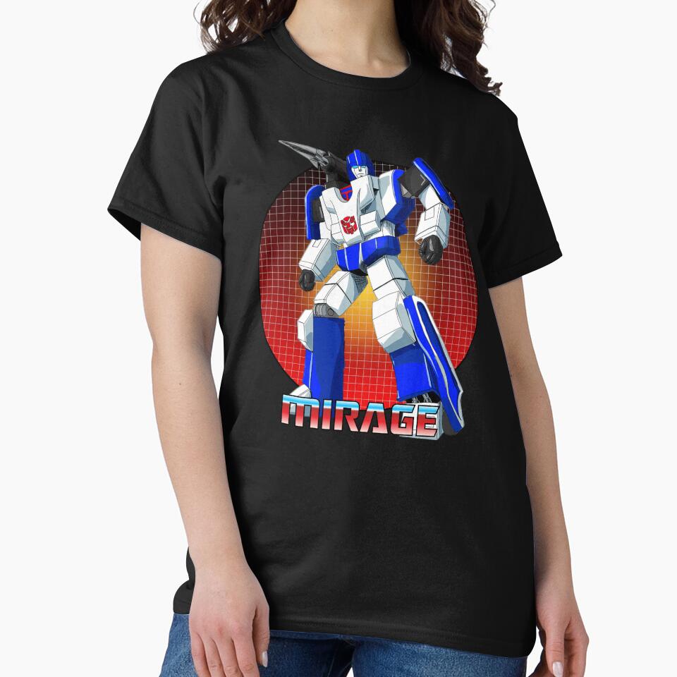 Mirage Robot G1 Cartoon V2 by Retr0Tshirts