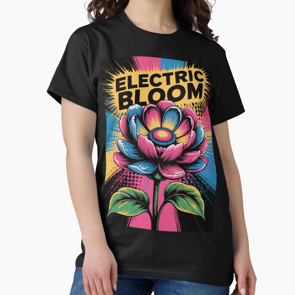Electric Bloom of Color Pop Art by Ketique