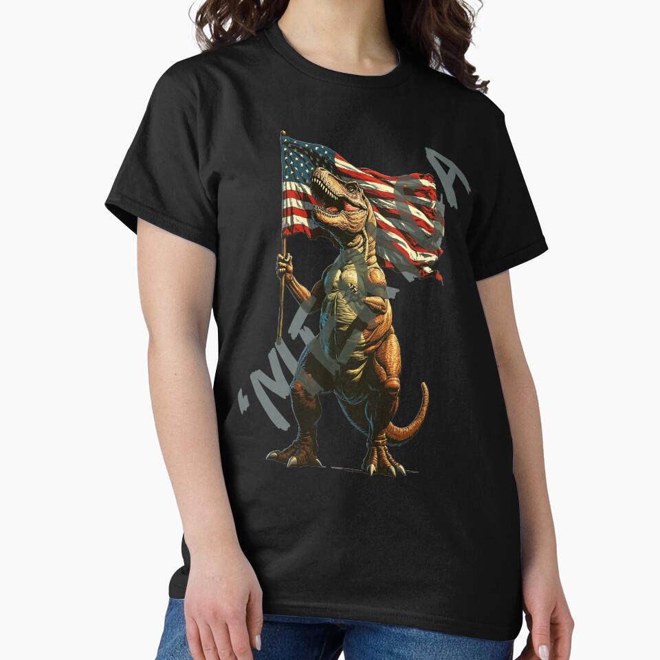 USA MERICA Dinosaur by Inklivion