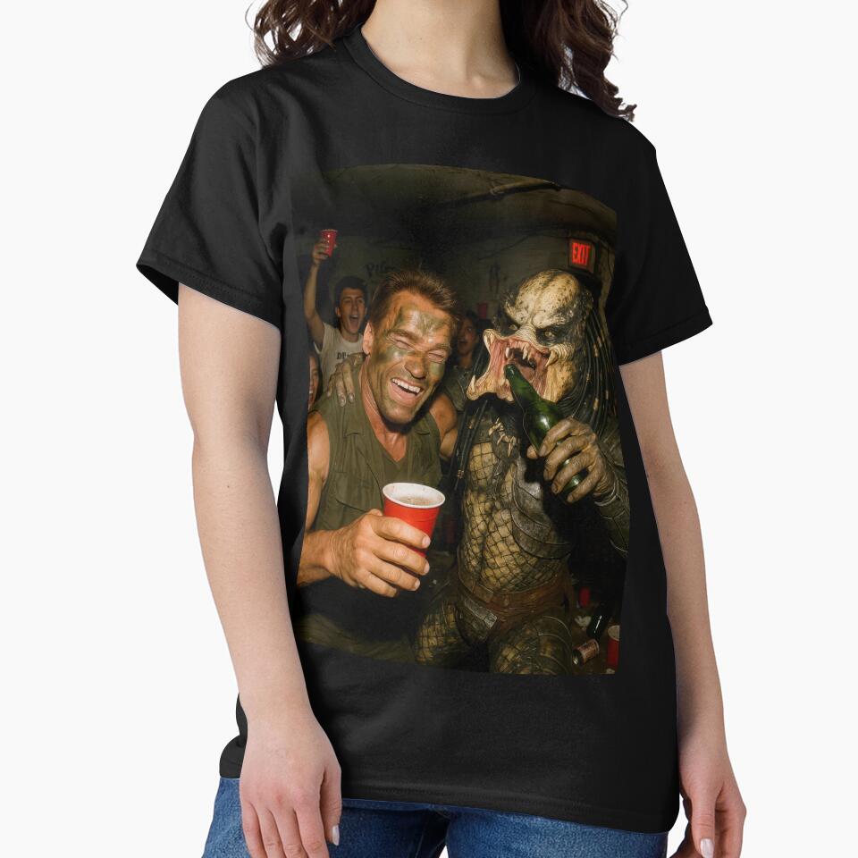 Arnold Schwarzenegger & The Predator - a candid paparazzi-style photo by MentalRecovery