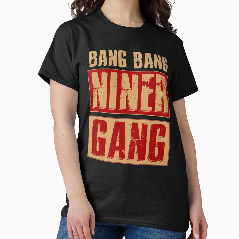 Bang Bang Niner Gang Football Cool Long Sleeve by Adeberovi