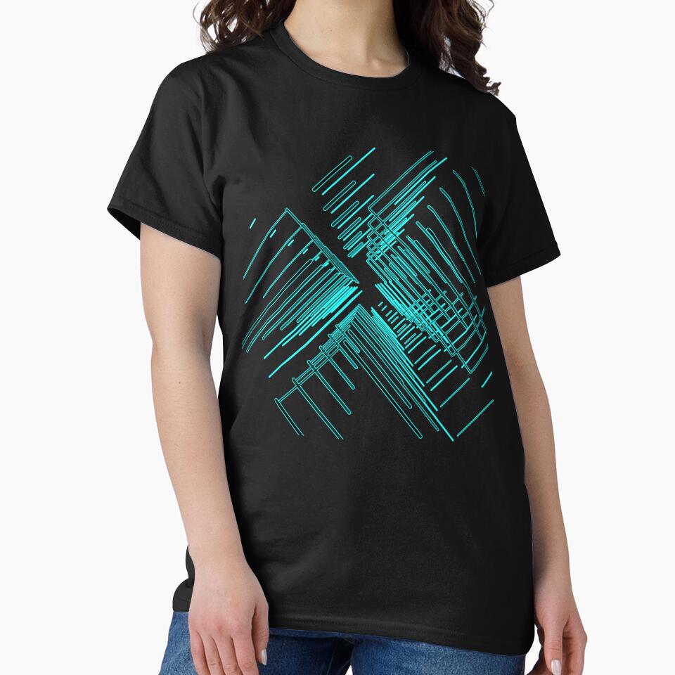 Galaxy space geometric blue black by Carolina Salazar