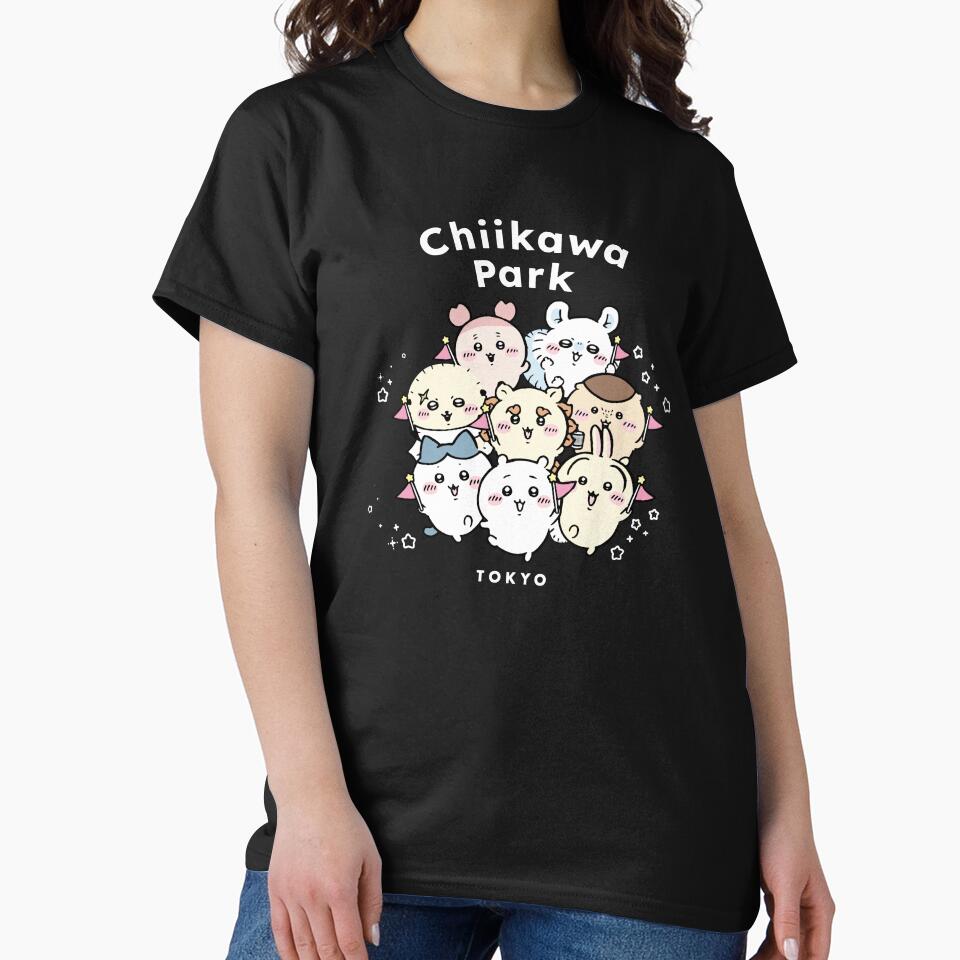 Chiikawa and Friends - White | Park Hachiware Usagi Momonga momo Rakko Kurimanju Shisa Furuhonya | Cute Kawaii Characters Bear Cat Rabbit by OllieMolley