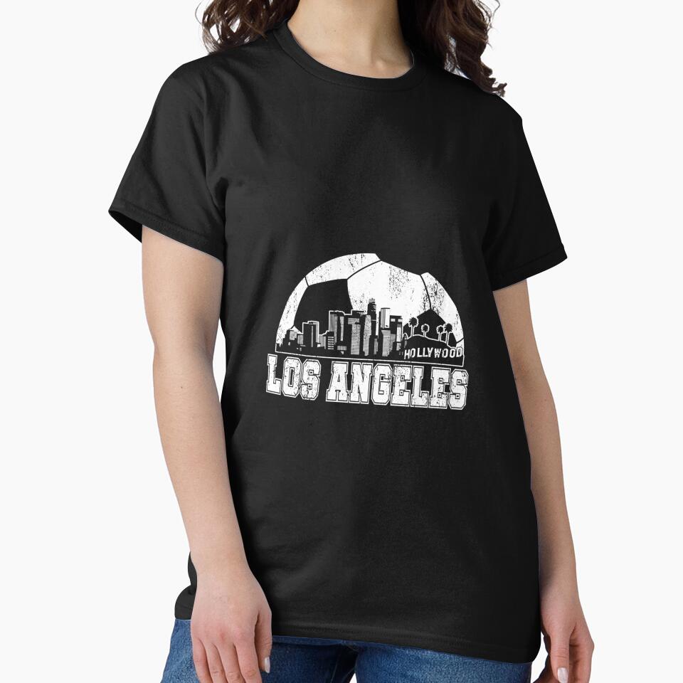 Los Angeles Skyline Soccer Lover by MollyLYork