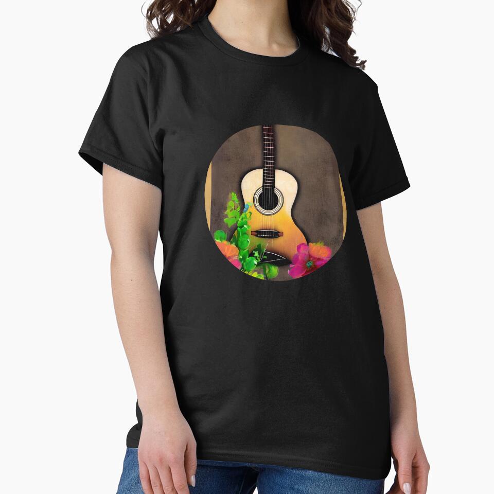 Nature Guitar with Flower by gramizzia