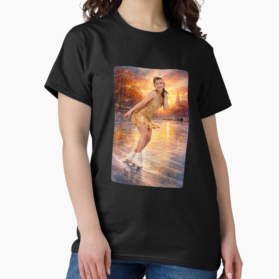 Figure Skating Sunset Art - Alysa Liu by origin-arthouse
