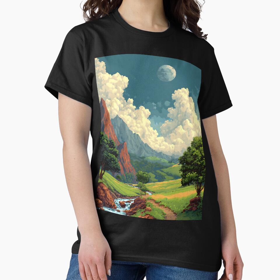 Retro Pixel Art Landscape by bapupa