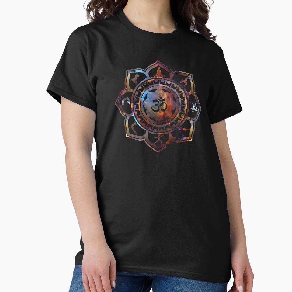 Om Lotus Flower Yoga Poses by EthosWear