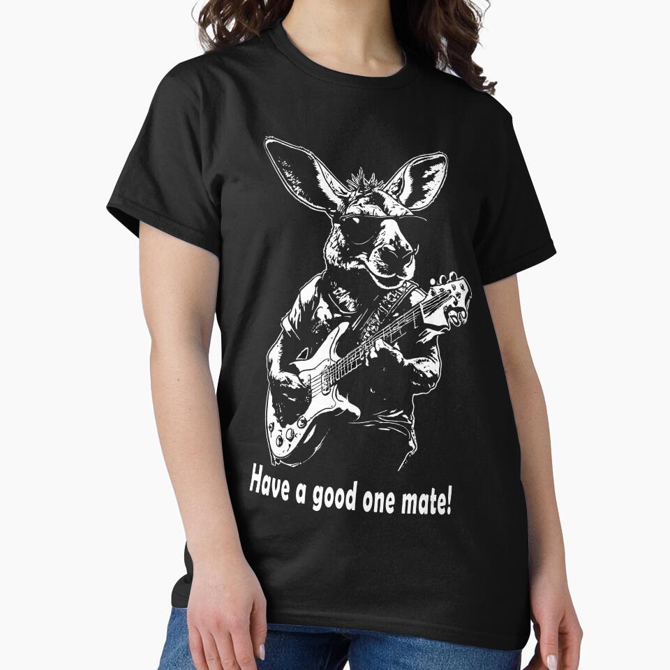 Australia Kangaroo T-shirt - Aussie T-Shirt by Abby Eagle