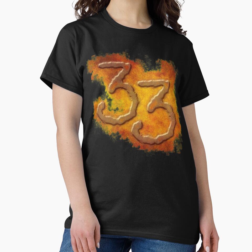 Number 33 in grunge style by tuzlay