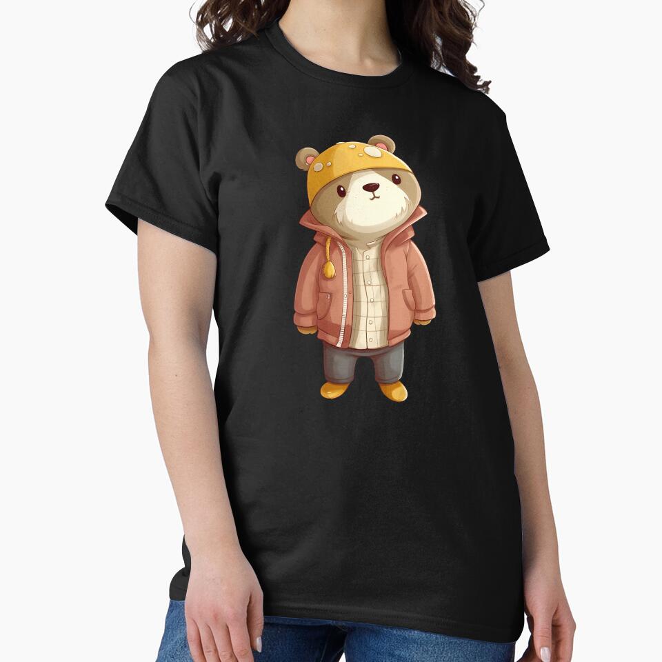 A cute teddy bear wearing street fashion by AestheticsArt81