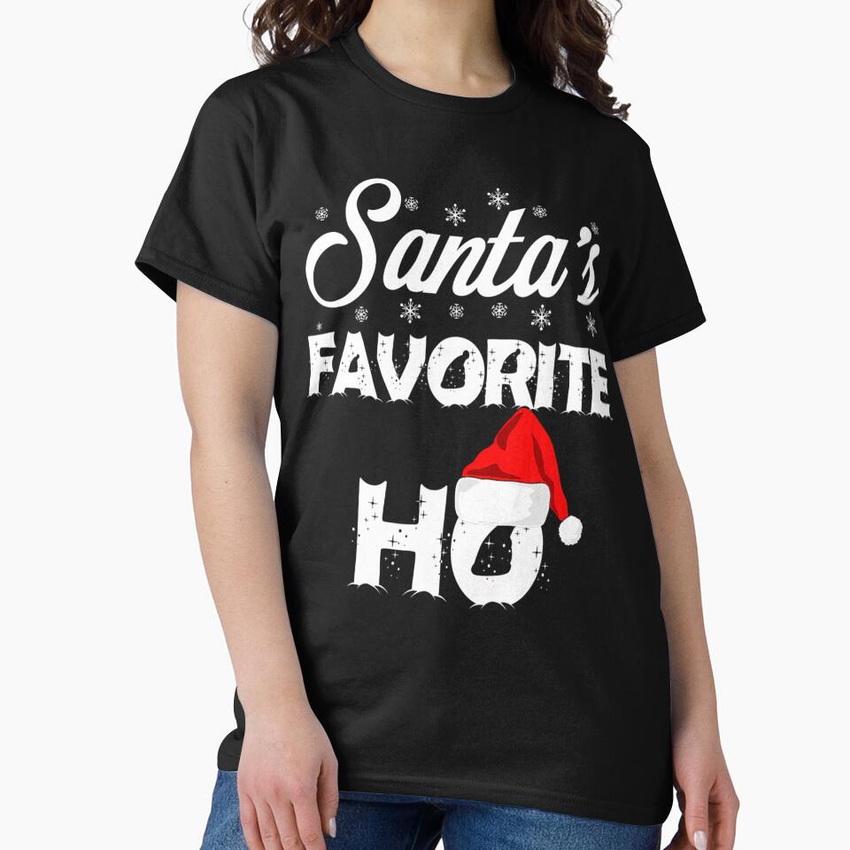 Santa's Favorite Ho Funny Christmas 	 Short Sleeve by onutachaikal