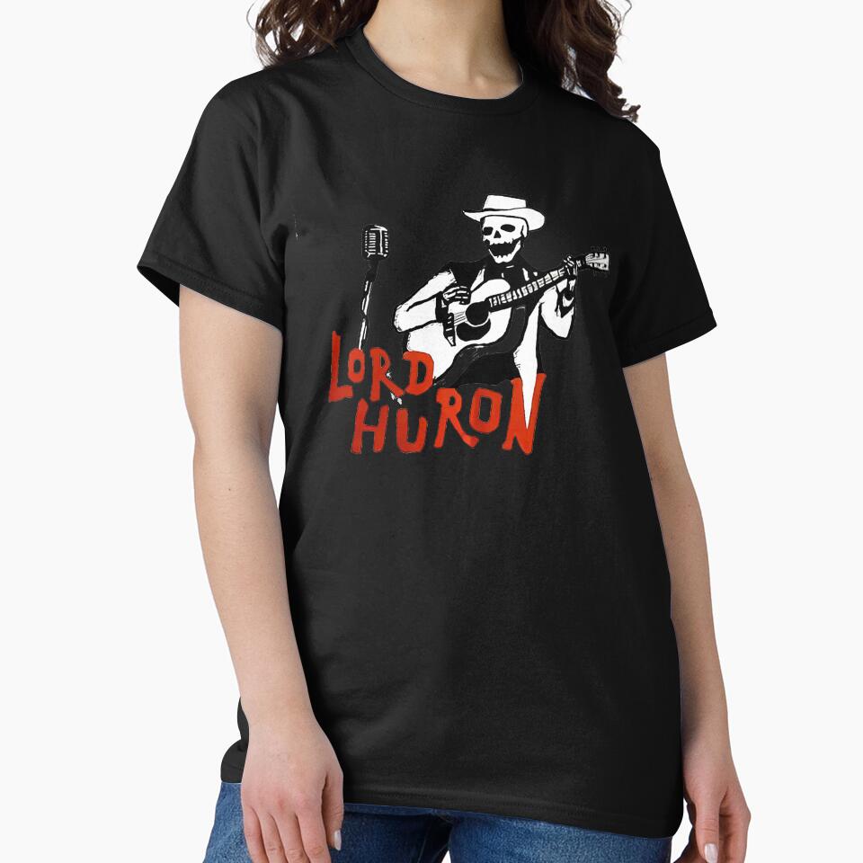 Top Popular Lord Huron Singing Rockabilly Skeleton Men's Tshirt Size S to 2XL by FelixKelly746