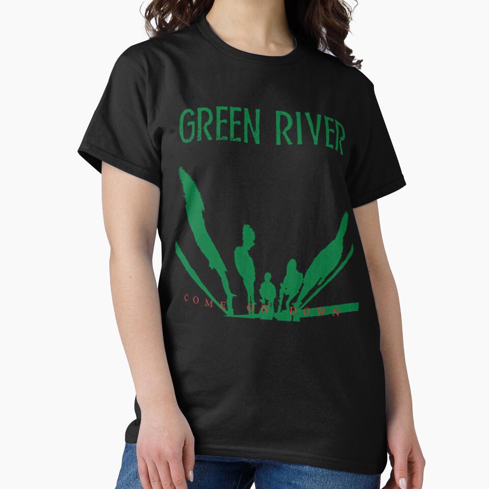 Coem On Down Green American River Seattle Grunge Rock Band Washington 1984 Racerback by AHMD AHMD