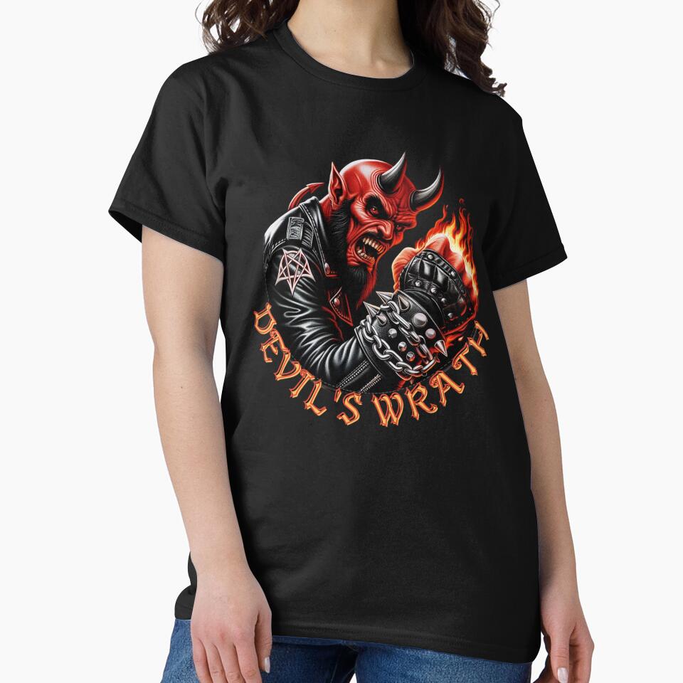 Devil's Wrath Fiery Devil Metal Art Print by DeimosArtIntl