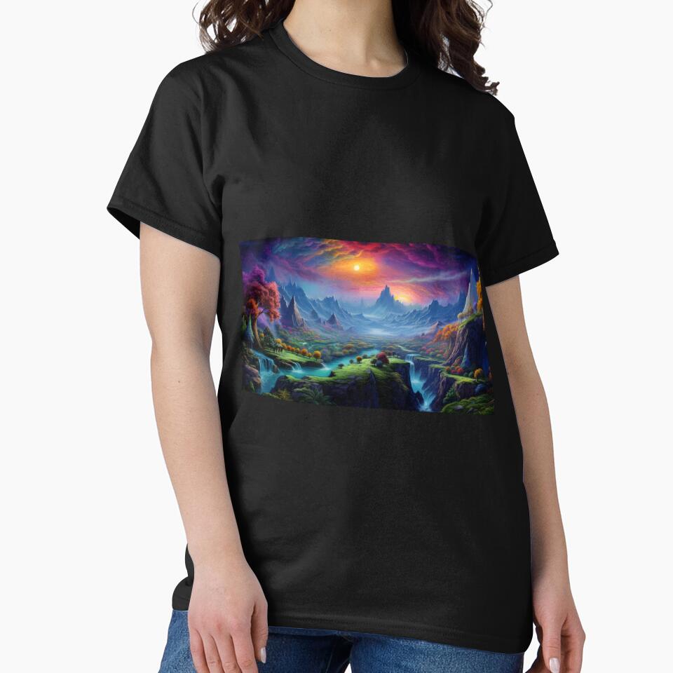 Fantasy Landscape - Double Sunrise Rainbow Sky by Fantasy Masterpiece