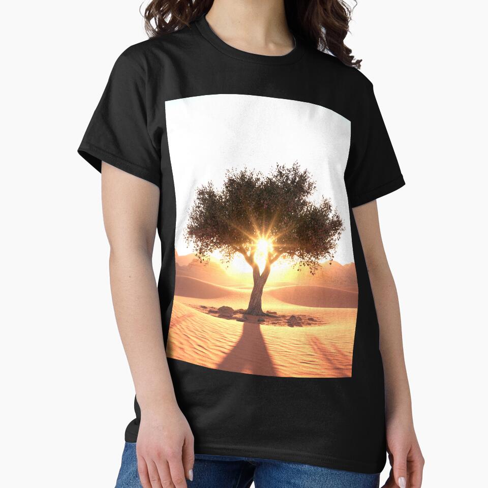 The Rising Sun and the Desert Olive Tree by MariaTheExpert