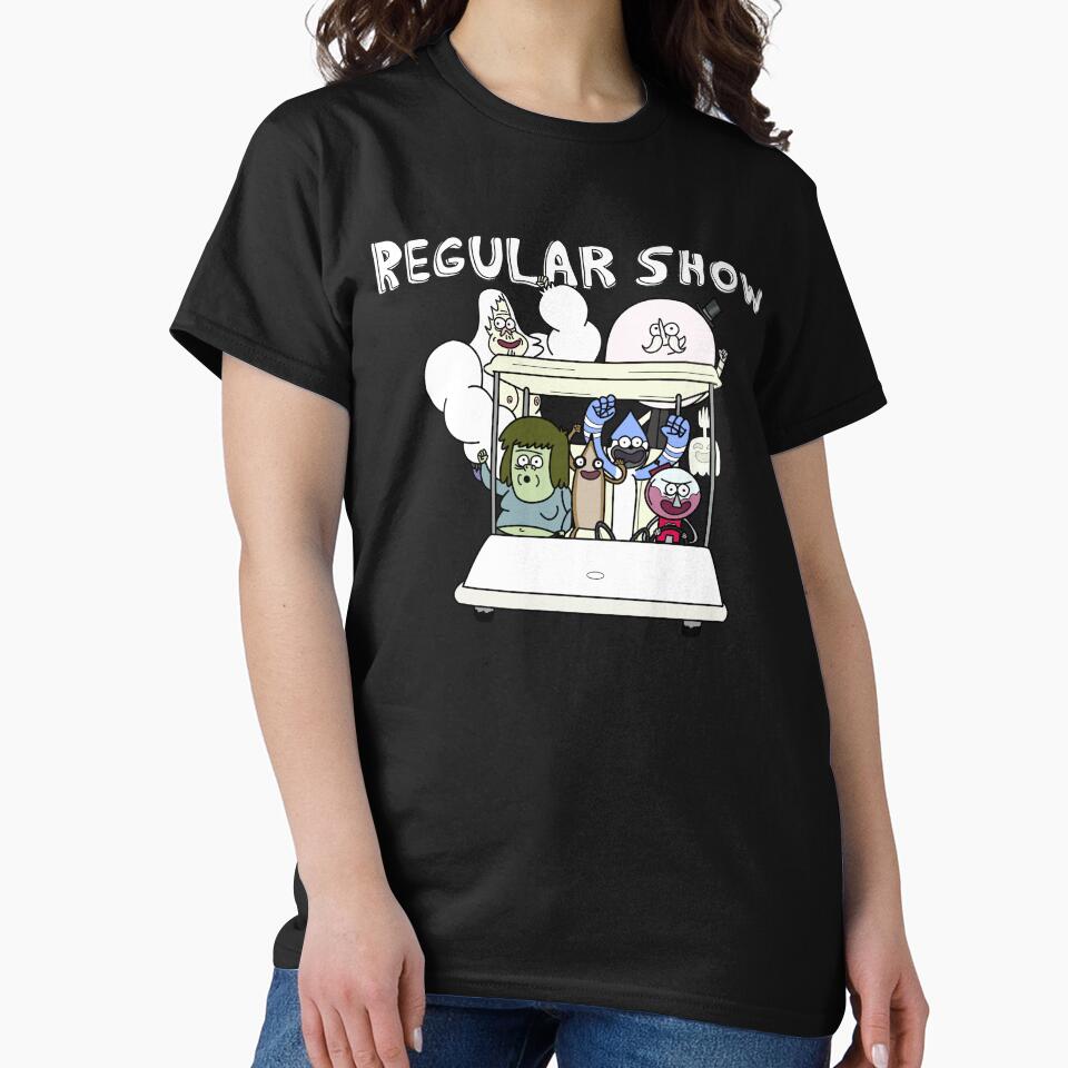 Regular Show Main Characters Mordecai,Rigby,Muscle Man,Pops,Benson,High Five Ghost,Skips by durkstars