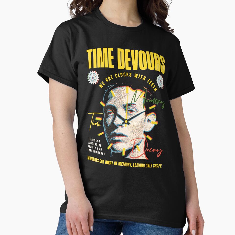 Time Devours, Y2K Style Tee by xneii