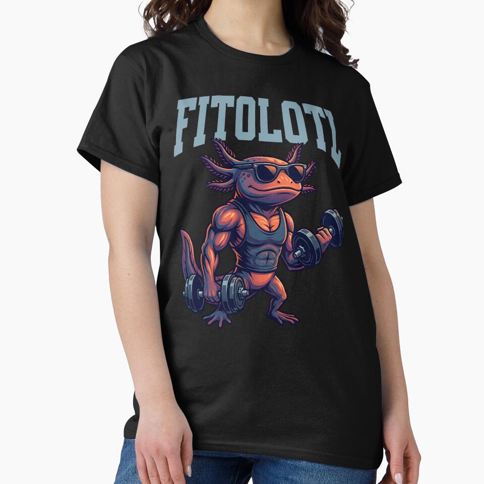 Fitolotl cool axolotl fitness design by ReneMM