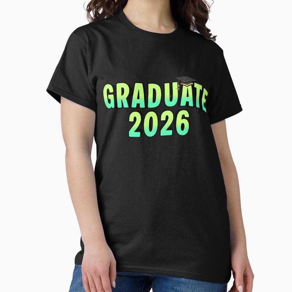 Senior Class of 2026 Green Gradient Sublimation Graphic by VibranPalette