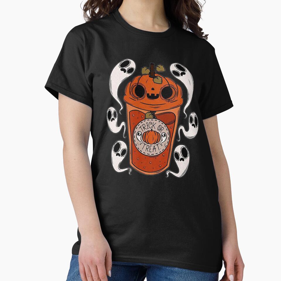pumpkin autumn coffee sublimation T-Sh by PadLoveRed