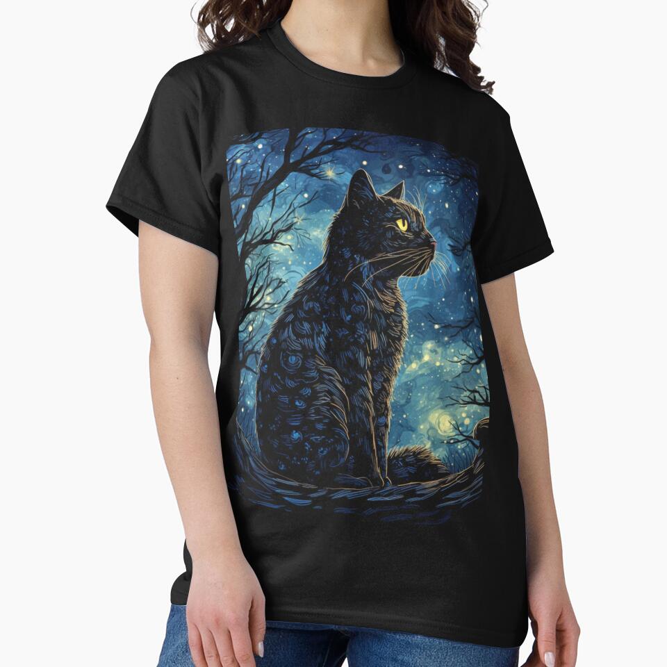 Cat an the Moon by Adam Arts