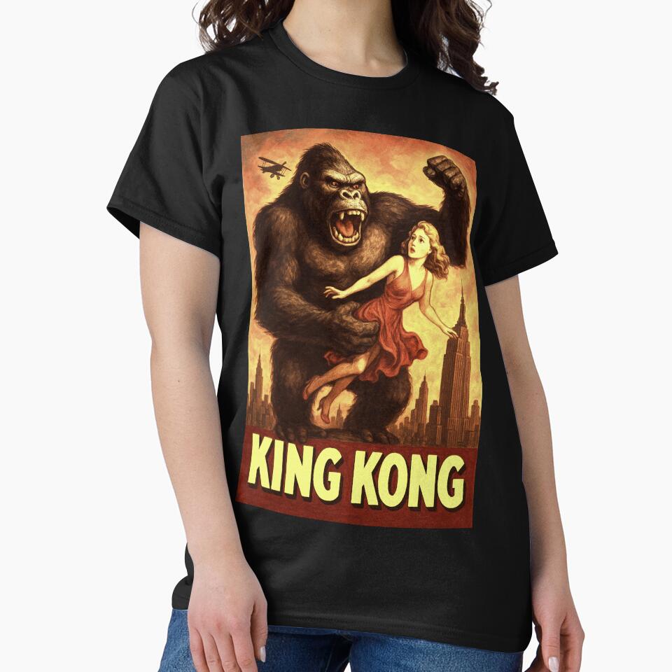 Eighth Wonder: King Kong Empire State Vintage Movie Poster by Art's Diner