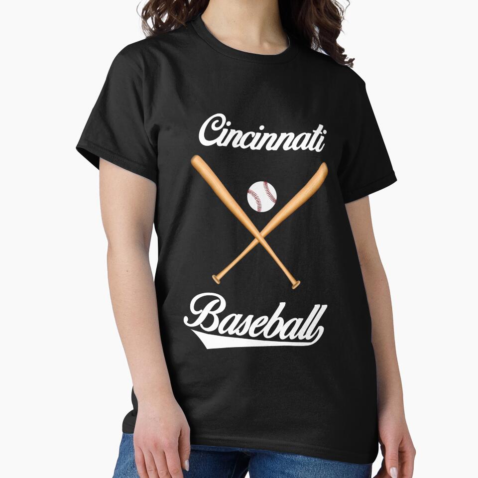 Cincinnati Baseball T-Shirt for Men and Women by AllStarMerch