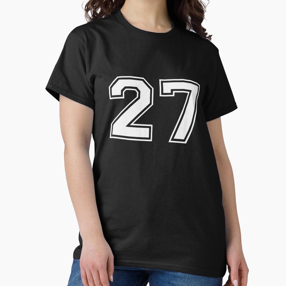 27 Sports Jersey Number Gift for Fan or Player #27 by Blazesavings