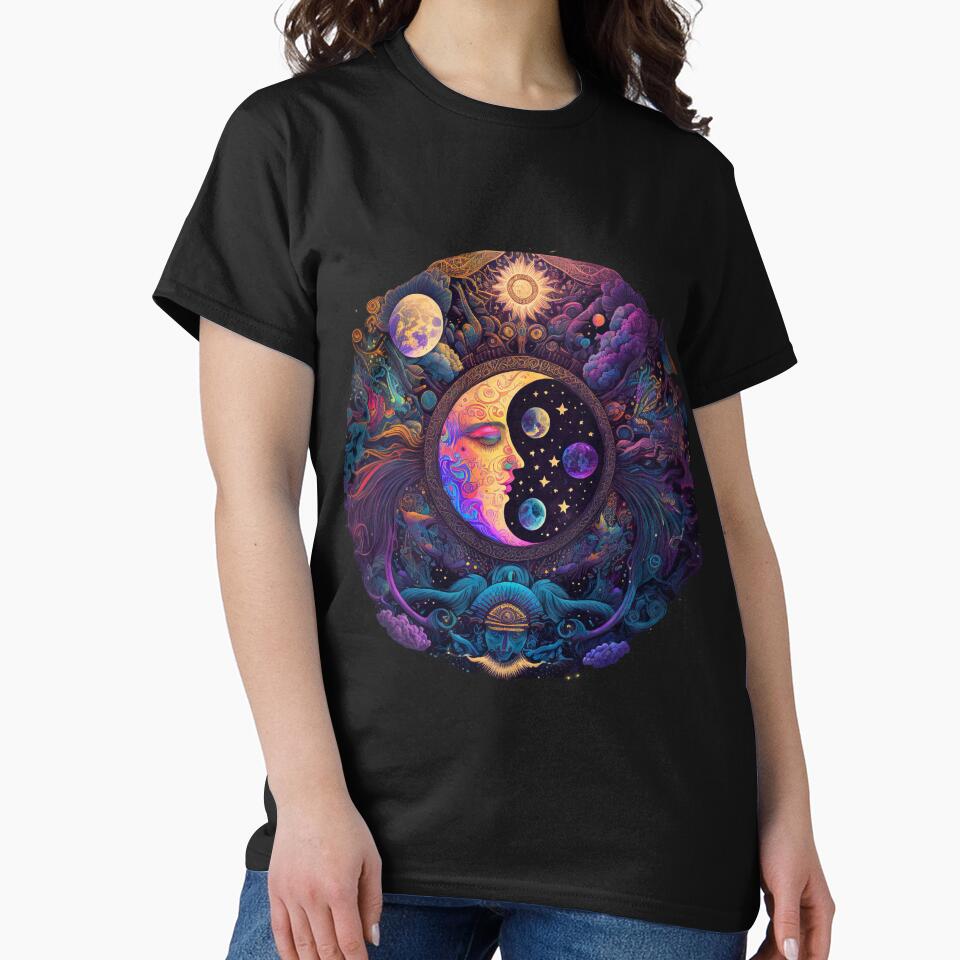 A cluster of different moons orbits around a strange universe by LLdreams