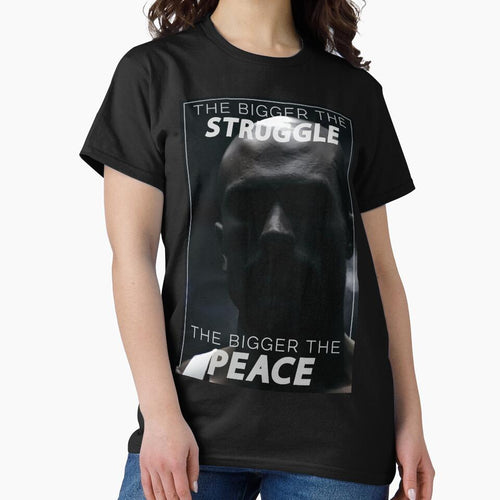"The Bigger the Struggle, the Bigger the Peace" - Motivational Quote by Patryk Wiatrowski