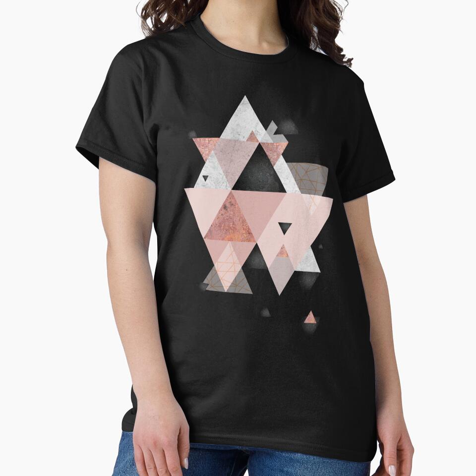 Geometric Compilation in Rose Gold and Blush Pink by UrbanEpiphany