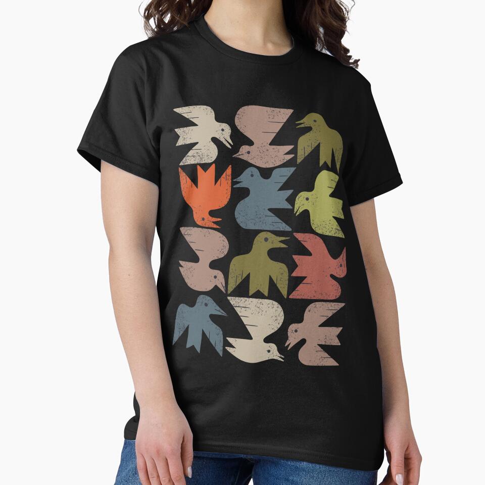 Midcentury Bird Grid by Renea L Thull
