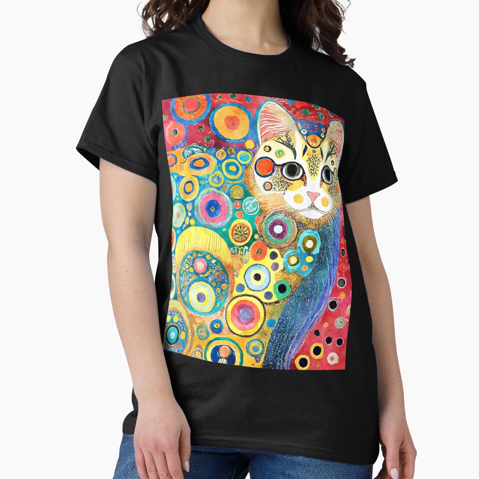 Gustav Klimt Inspired Cat by Heather  Wheeler