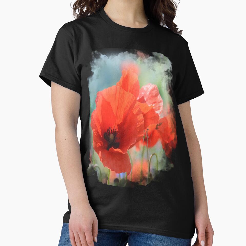 Colorful Poppy Floral Graphic by Paula Helit
